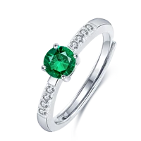 2021 anster new arrival gold jewelry silver green emerald gemstone s925 rings