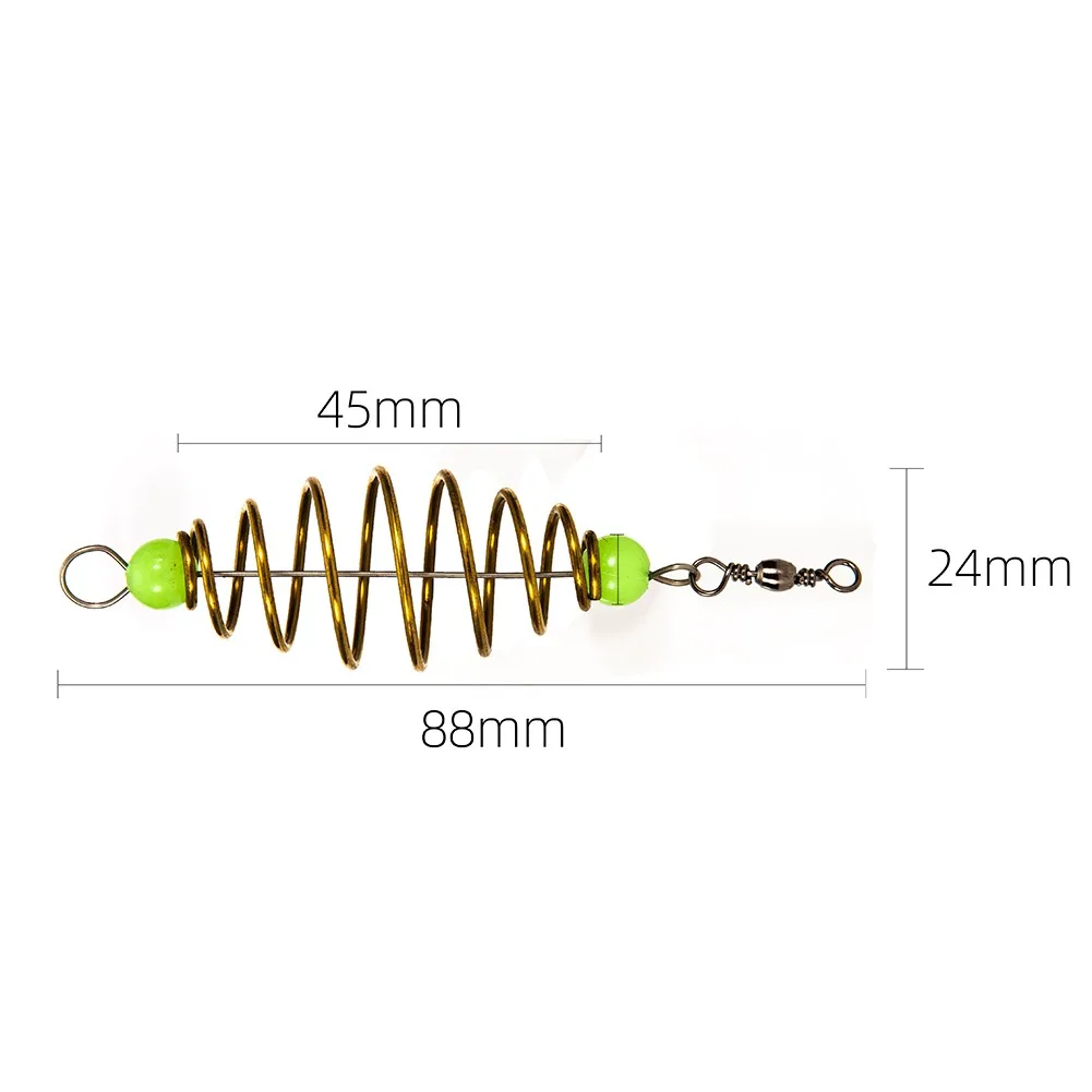 

10pcs Carp Fishing Method Feeder Spring Lead Sinker Fishing Rig Bait Feeder Cage Pesca Fishing Lead Sinker Fishing Tackle Tools