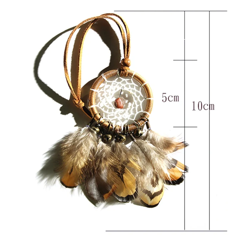 Индийский стиль перья Ловец снов ядро шарик для подвеска на стену в автомобиль