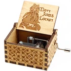 Музыкальная шкатулка с деревянным домкратом, Музыкальная шкатулка с рукояткой, черные пираты из кариба, подарок на день рождения, новый год, дропшиппинг