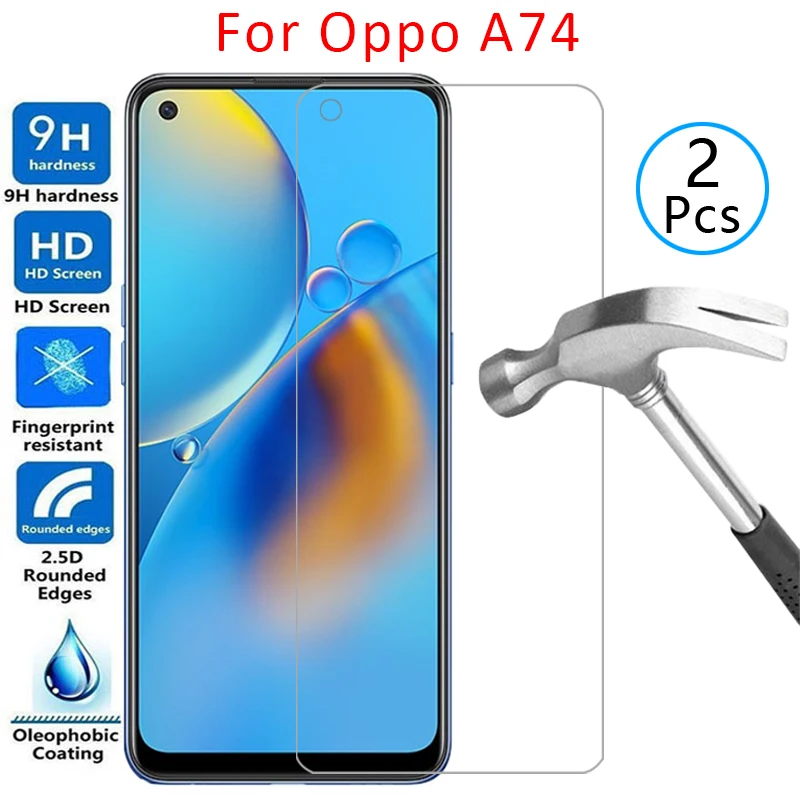 case for oppo a74 cover screen protector tempered glass on opo opp a 74 74a 5g oppoa74 oppo74a protective phone coque bag 360 9h