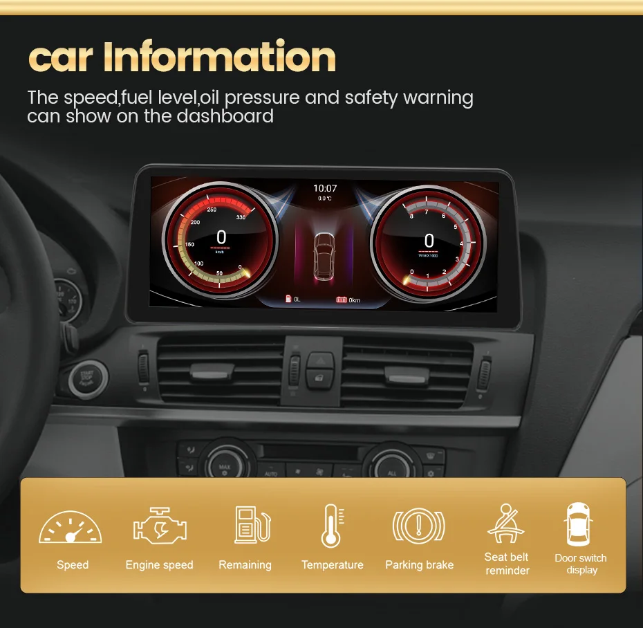 Устройство управления на руль Qualcomm Android 11 256 ГГц для BMW 5 серии E60 E61 E63 E64 E90 E91 E92 iDrive
