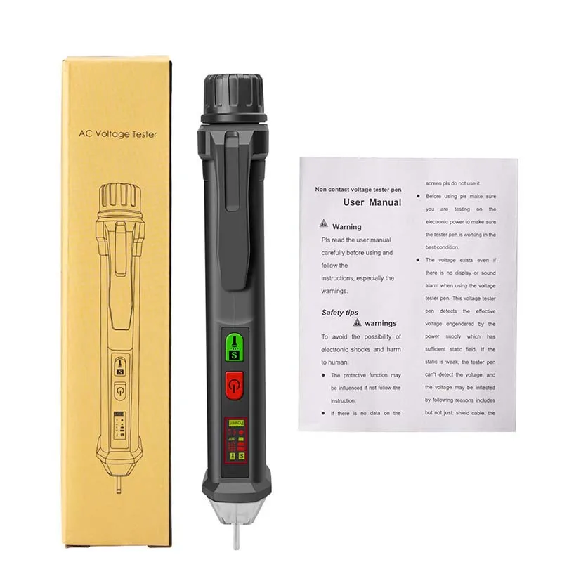 

ANENG VD410A AC 12-1000V Dynamic Digital Display Non-contact Induction Electric Pen Voltage Test Pen AC Voltage Detection
