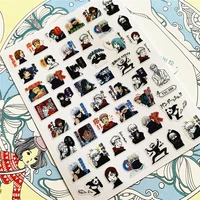 tsc 256 tsc 262 japanese popular anime characters 3d back glue nail art stickers decals sliders nail ornament decoration