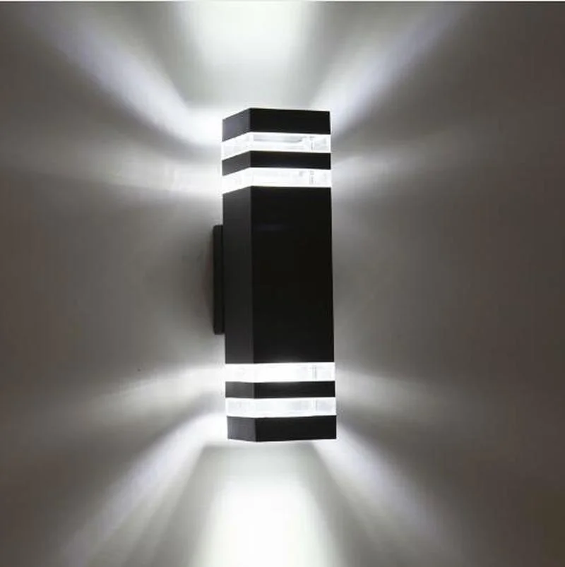 Открытый Водонепроницаемый светодиодный настенные светильники IP65 AC90 260V с 2 шт. * 5