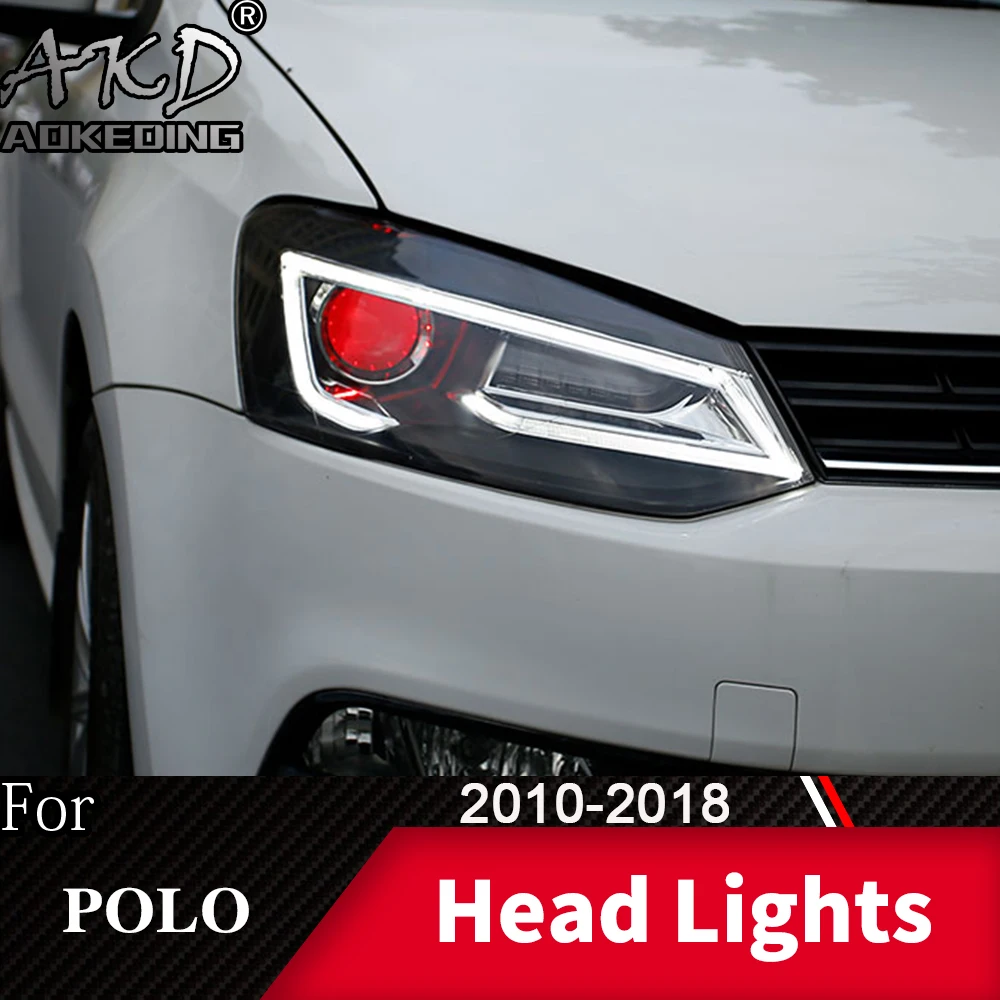 

Передняя фара для VW Polo TSI 2011-2018, автомобильная фотолампа, Hella автомоби, товары Hid H7 Vento Polo GTI, автомобильные аксессуары
