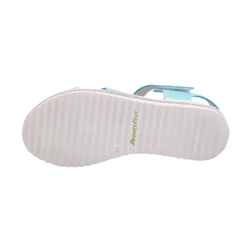 

New Bohemia Women Sandals Shoes Woman String Bead Platform Sandals Floral Hook&Loop Beach Sandals Female Fashion Casual Shoes