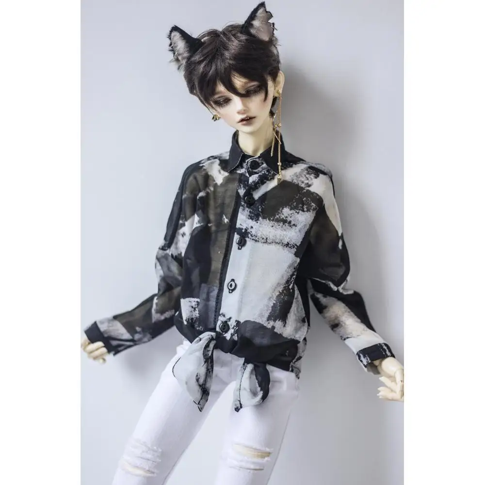 BJD футболка, верхняя одежда, футболка с геометрическим узором для 1/4 1/3, SD17, 70 см, 1", 24", для высоких BJD, кукла MSD, SD, DK, DZ, AOD, DD, HEDUOEP