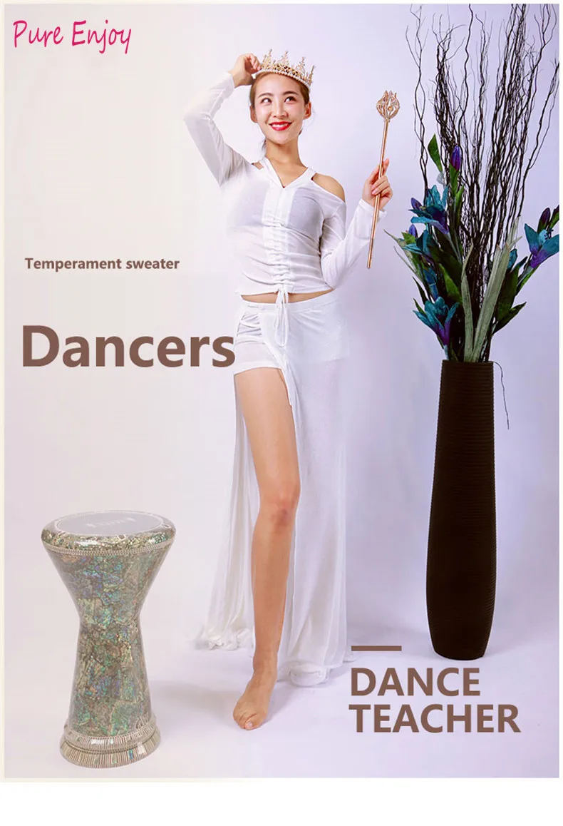 

New Belly Dance Performance Clothing Sexy Elegant Two-piece Dress New long skirt dance suit high split fork beginner dance set