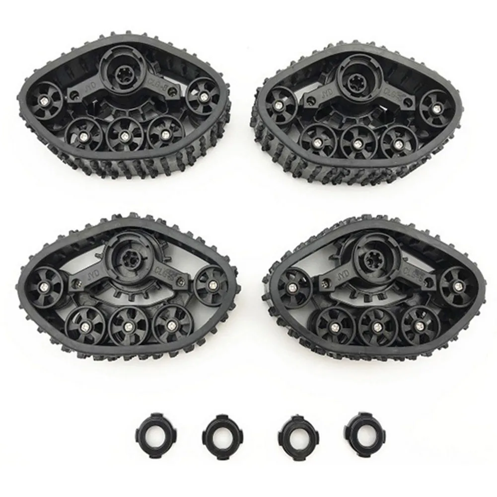 4 шт. аксессуары DIY трек колеса замена обновления зимние шины резиновые военные