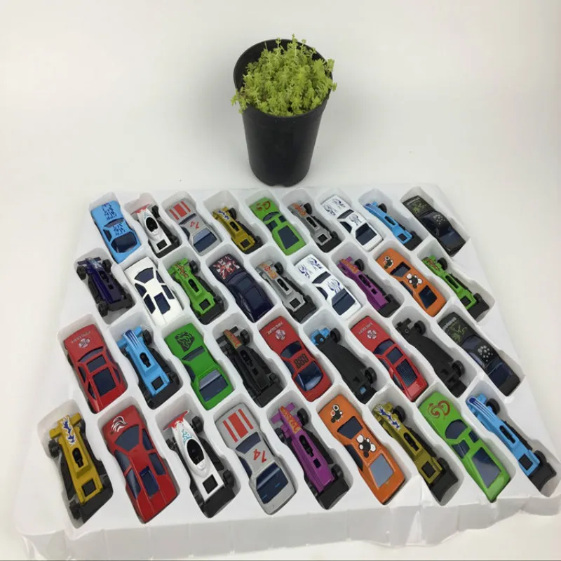 50 шт./компл. автомобильные игрушки костюм из сплава модель автомобиля маленькая