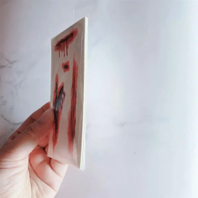 

10 Sheets Creative Halloween Tattoo Sticker Realistic Temporary Tattoo Body Sticker For Halloween Party Dress Up