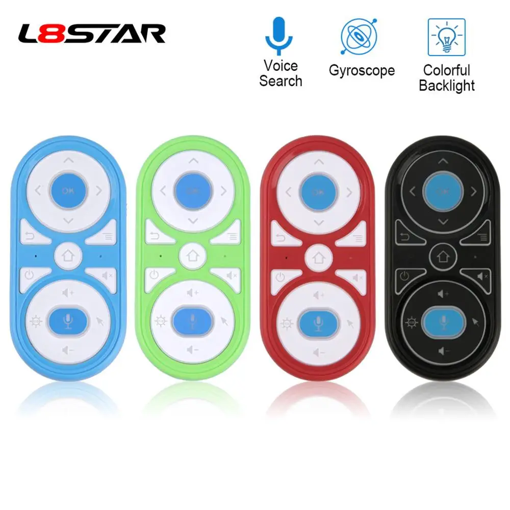 L8star G11 Air Mouse Google Voice микрофон RGB с подсветкой гироскоп дистанционное управление ИК