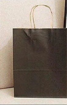 Black 5 шт./лот Роскошные вечерние сумки-Подарочный пакет из крафт-бумаги с ручками перерабатываемый мешок - Цвет: Black