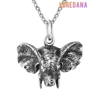 loredana fashion titanium steel pendant epic exquisite majestic elephant shape stainless steel necklace for men noble elegant