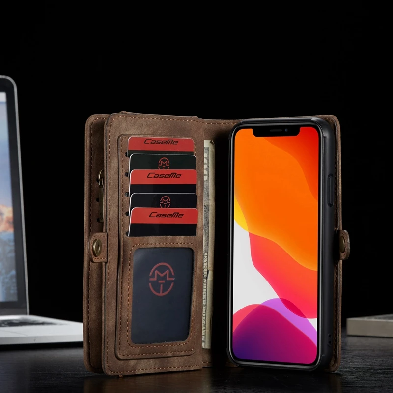 Роскошный кожаный чехол для iPhone X, XR, XS, Max, 8, 7, 6, 6s Plus, чехол для телефона, кошелек, чехлы, магнитный деловой чехол для iPhone 11 Pro Max