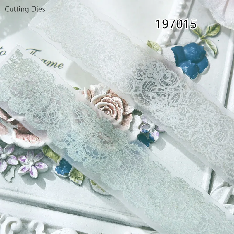 2019 новая белая кружевная веленевая Писчая Бумага высечки для Diy Изготовление