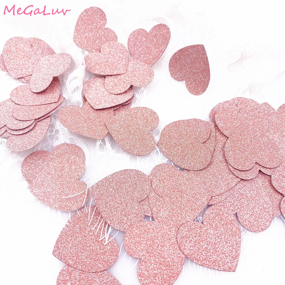 

100Pcs Star Shape Sparkle Table Confetti 3cm Glitter Rose Gold Paper Confetti Box Decoration Gift Filler Wedding Supplies