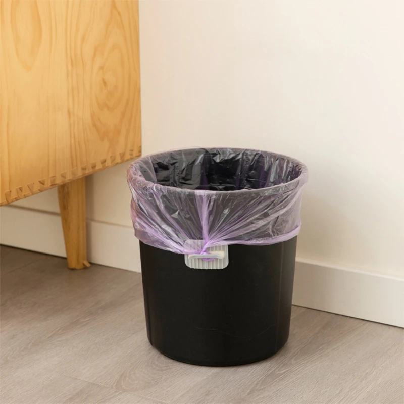 

50LB Garbage Bag Fixing Clip Anti-skid Waste Bucket Side Retainer Trash Can Bag Clamp