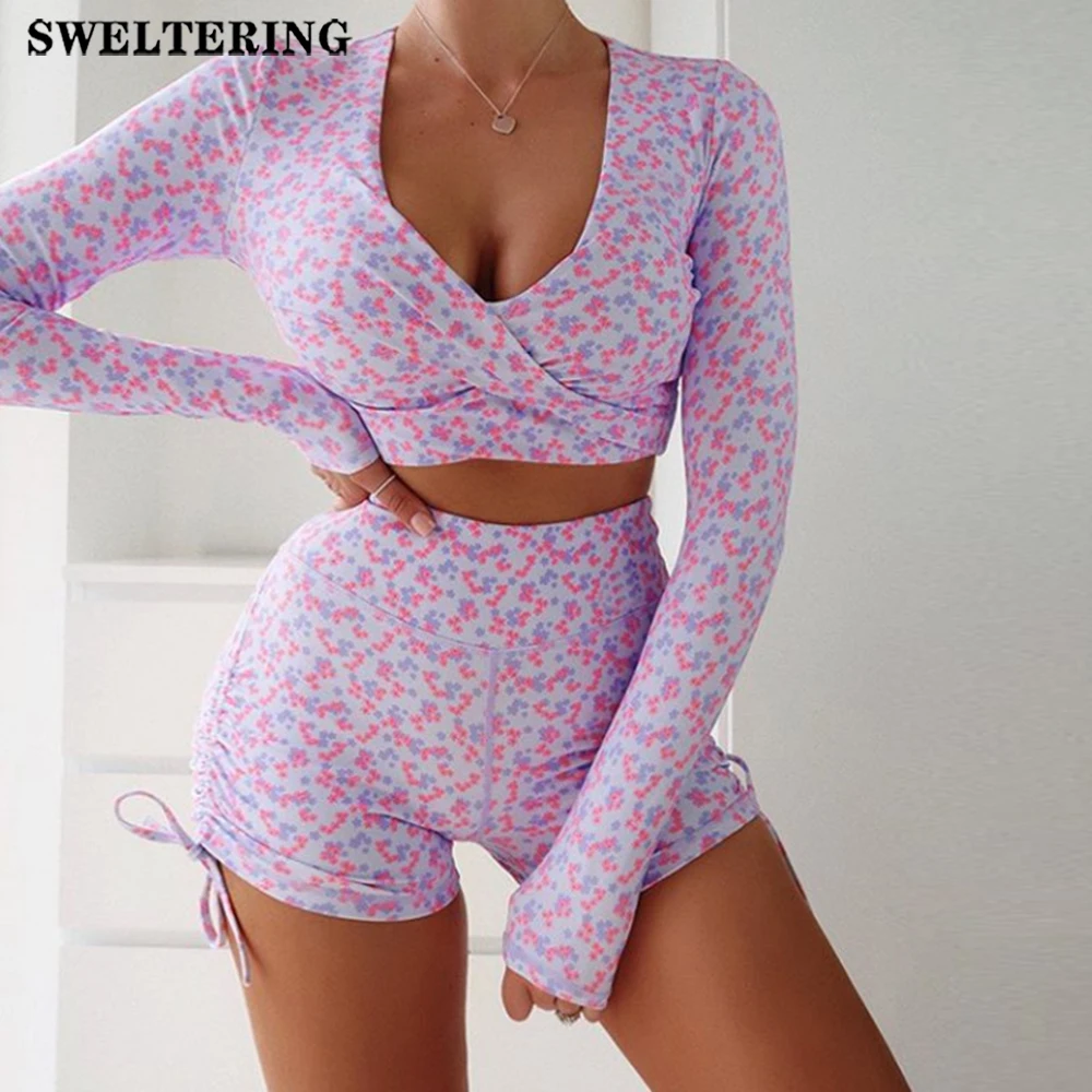 Женский комплект для йоги из 2 предметов бесшовный спортивный костюм одежда