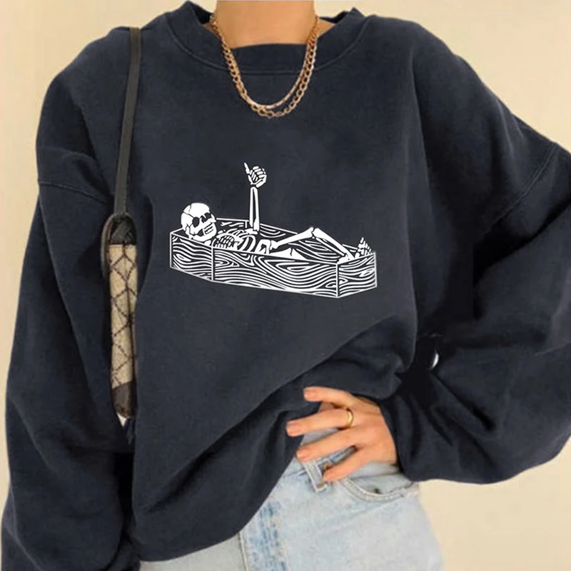 

Vintage Top 2021 Streetwear Printed Sweatshirt Women's Oversized Hoodie Winter Pullover Women's Tops Teen Clothes Women Fashion