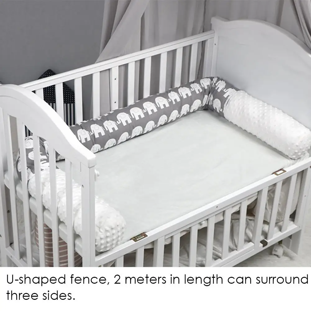 Бампер безопасный анти столкновения кроватки бампер кроватка мультфильм слон