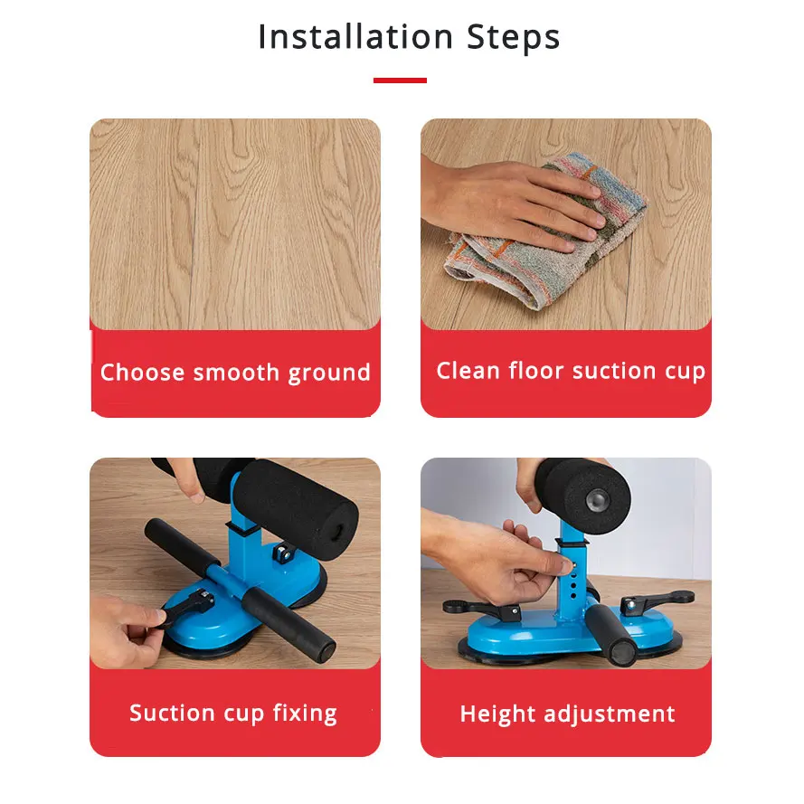 Сидеть брюшной Фитнес бар двойная присоска сидеть помощник Бодибилдинг