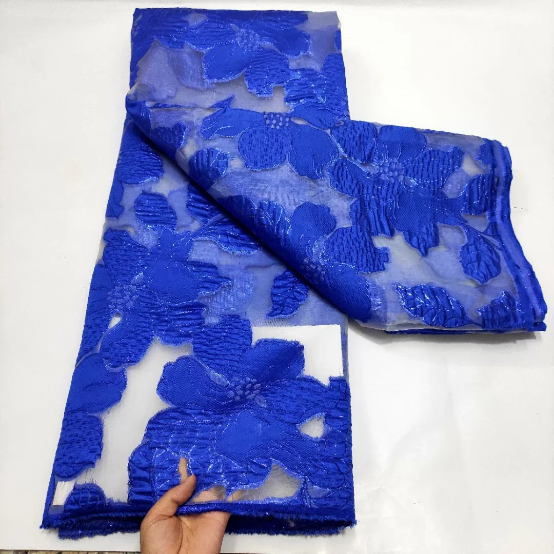 

New fashion design beautiful french lace fabric 5yards african net tull lace fabric for wedding XS7312