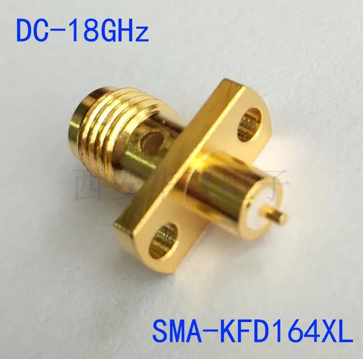 

Радиочастотный разъем SMA-KFD 0-18G, высокочастотный разъем SMA, металлическая стенка с креплением на 2 отверстия