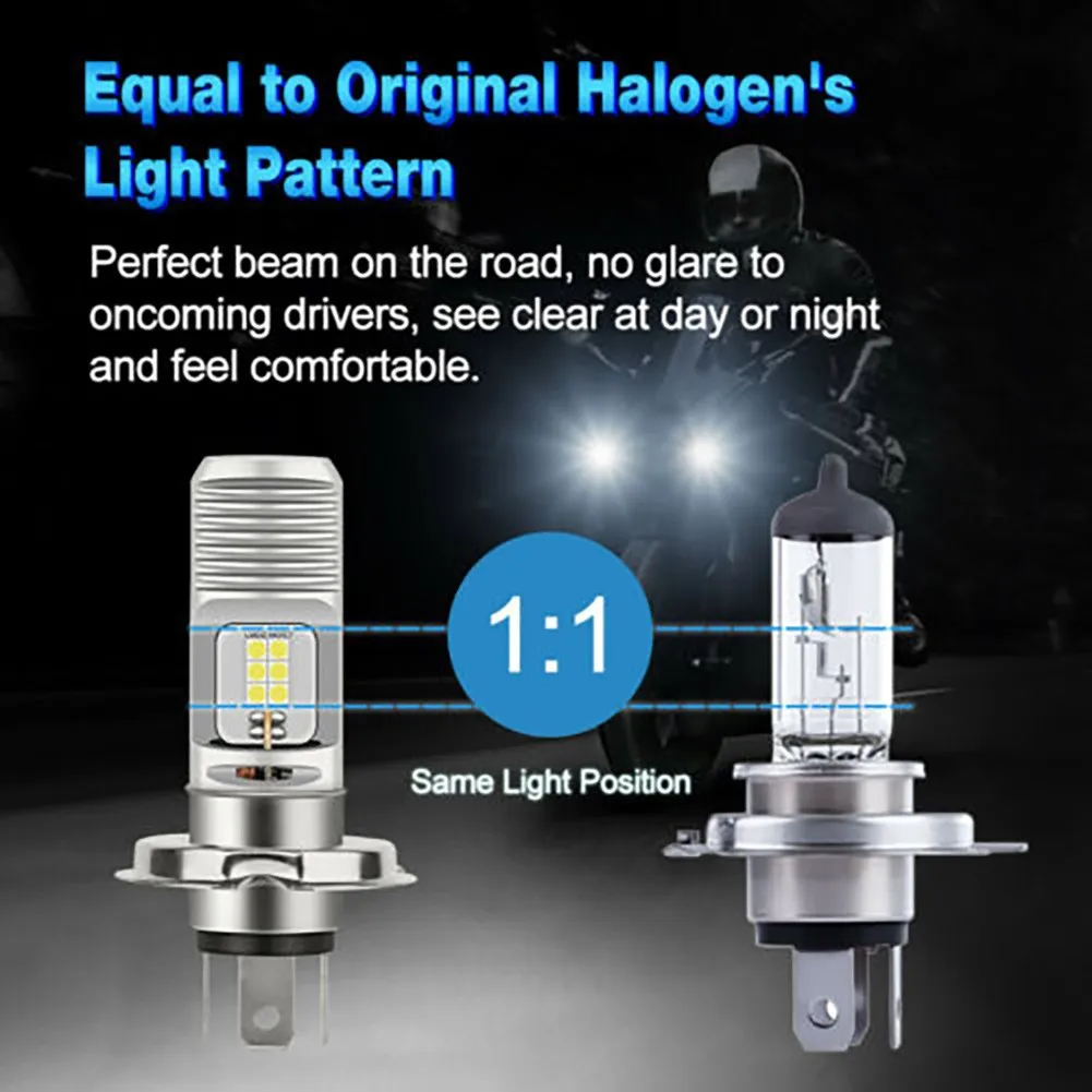 

Motorcycle Motorcycle LED Headlight H4 9003 Hi/Lo LED 12SMD 1Pc DC9-36V