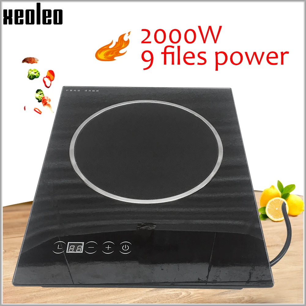 XEOLEO Electric Ceramic Cooker 2000W Household  Radiation-free Induction Cooker Suitable for Any Pot Touchpad Single-cooker