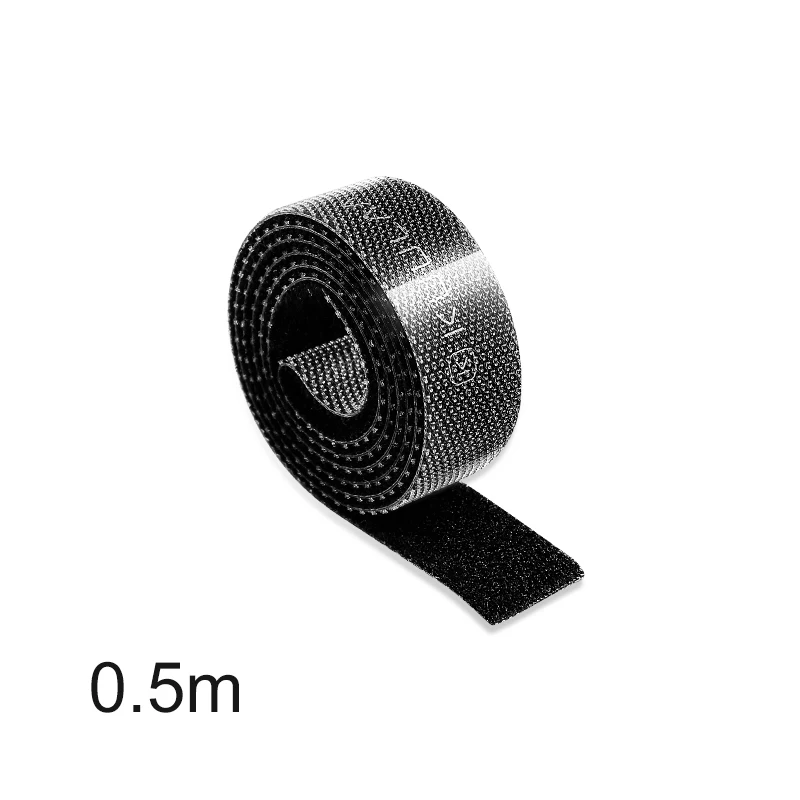 0.5m Black KUULAA Кабельный органайзер длина usb-шнур намотка для телефона держатель для наушников шнур мышки протектор 1 м/3 м/5 м кабель управление - Цвет: 0.5m Black