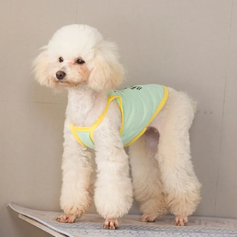 

Cute Pet Dog Clothes Vests Fruit Print Camisole Spring And Summer Wear Thin Short-board Tshirt Puppy Vest Pets Clothing Costume