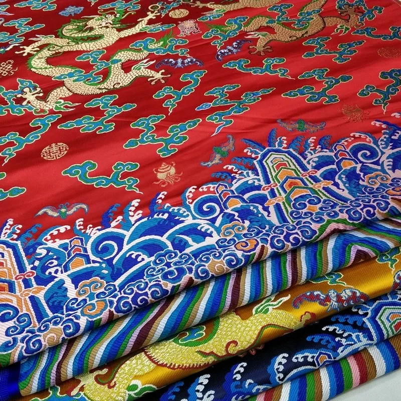 Подвеска дракон халат традиционная китайская куртка Cheongsam материал сценическое украшение прядильная ткань жаккардовая атласная парча ткань