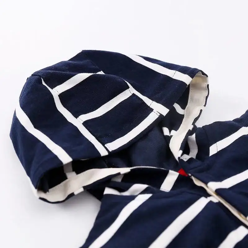 6 Months Baby Boys Hoodies Newborn Infant Toddler Boy Bodysuit  Cotton Long Sleeve Basketball Tops Striped Jumpsuits Onesie