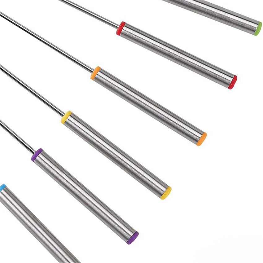 6 шт./компл. 24 см десерт из нержавеющей стали конфеты с сыром горячий горшок вилки