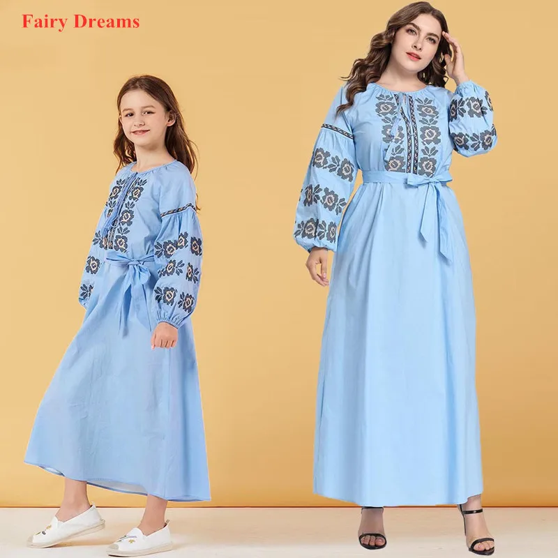 Мусульманское платье для женщин девочек abaya Дубай Турецкая индейка Бангладеш