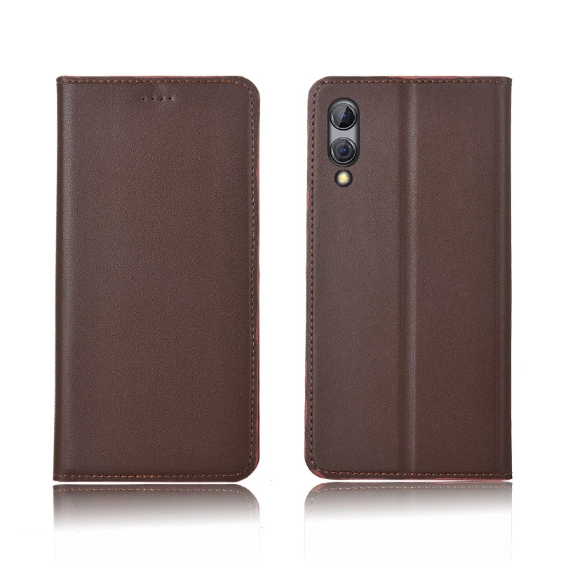 Магнитный чехол книжка из натуральной кожи с отделением для карт Xiaomi Black Shark 2