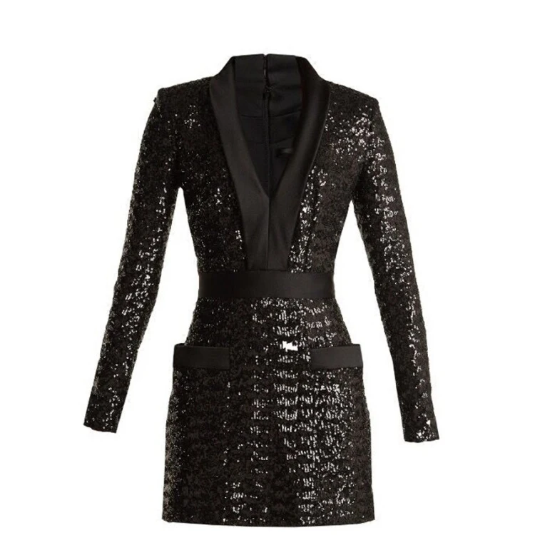 Женские платья высокого качества вечернее платье с длинным рукавом женские