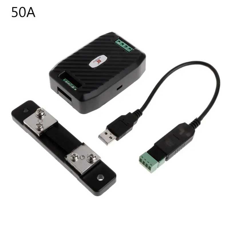 PZEM-017 блок связи постоянного тока RS485 интерфейс Modbus 0-300V 300A шунт USB кабель 83XA |