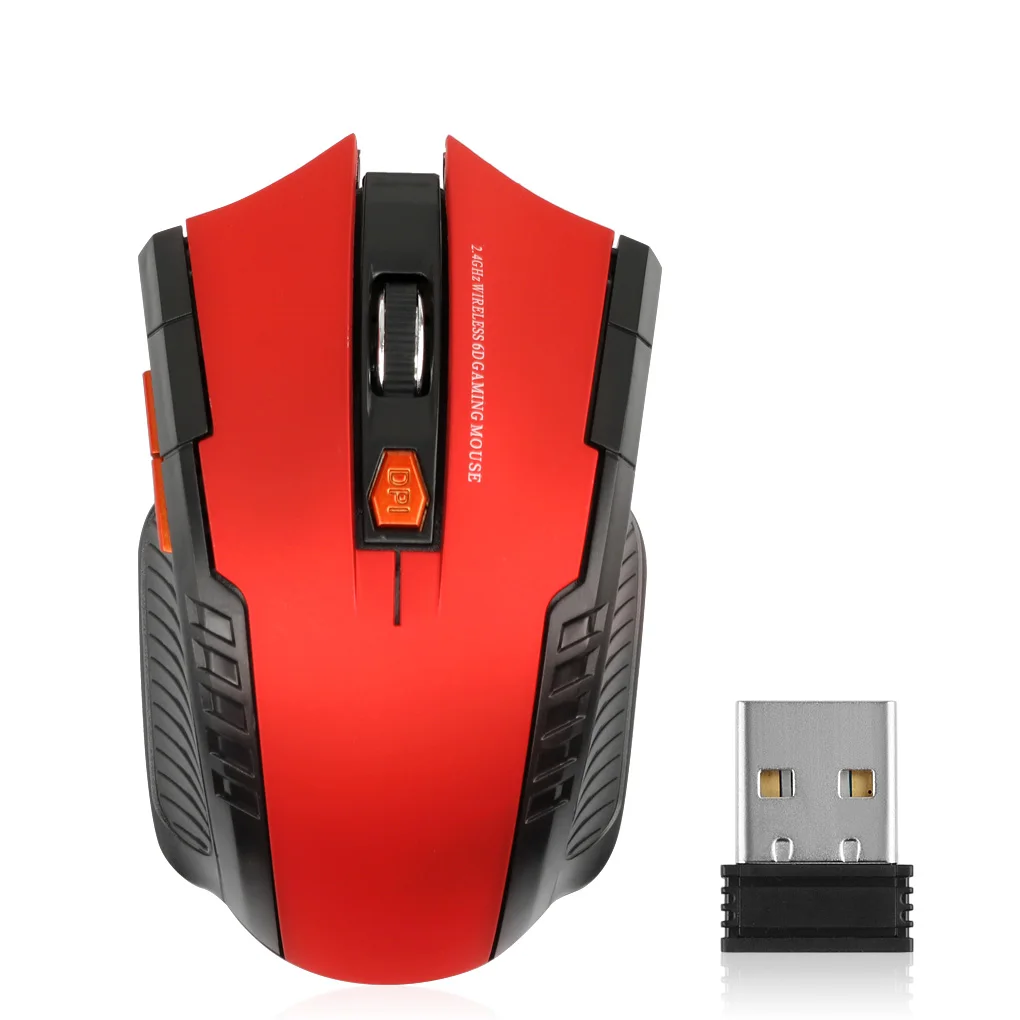 

1600DPI Wireless Mouse Optical Mouse 2.4Ghz Wireless Mouse 6 Buttons Computer Game Gaming Mouse Portable Game Cordless Mice