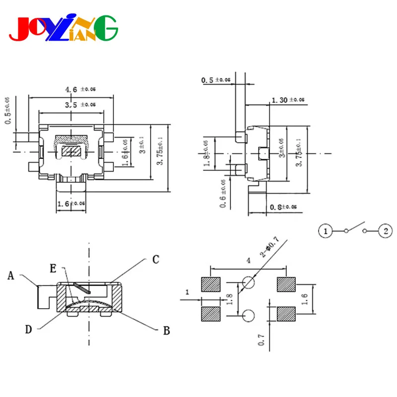 3 х3 5 мм ножки черепахи микро-кнопка выключатель ретка TS-015B черепаха-форма