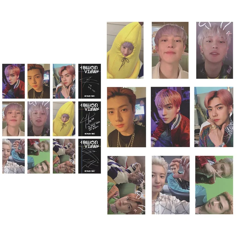 

3/6 pieces of EXO SC Chanyeol Sehun self-made peripheral small card sets