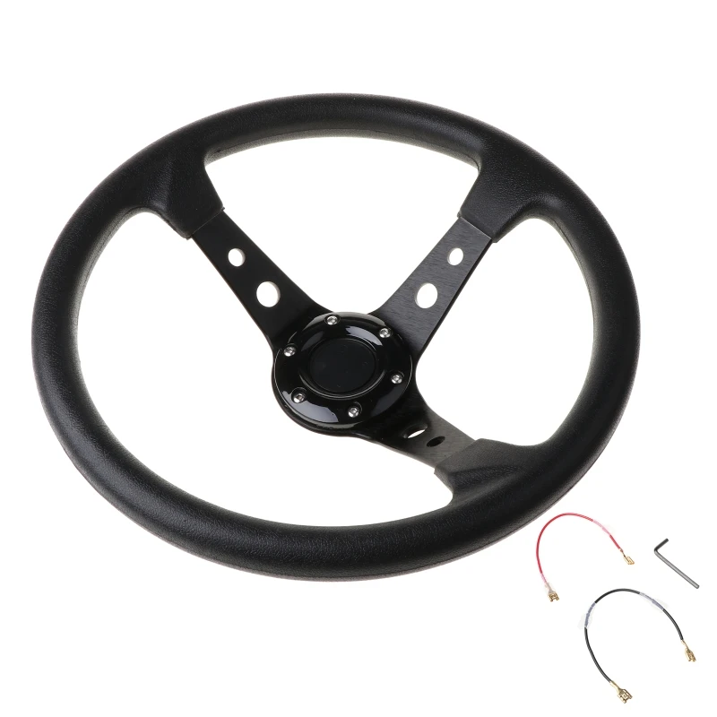 

Sport Steering Wheel Universal 4 inch PVC Leather Auto Racing Steering Wheels
