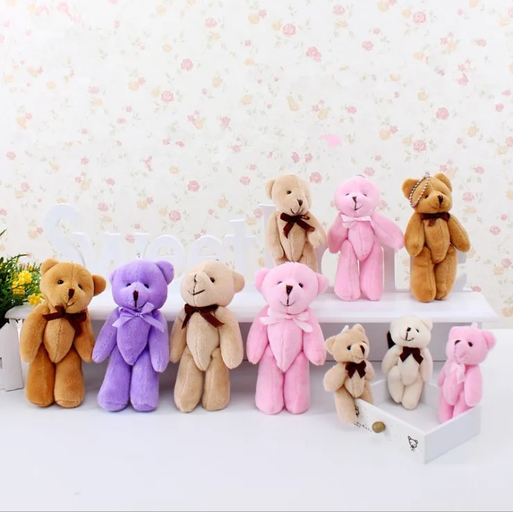 Бесплатная доставка 40 шт./лот свадебные украшения плюшевый медведь кукла