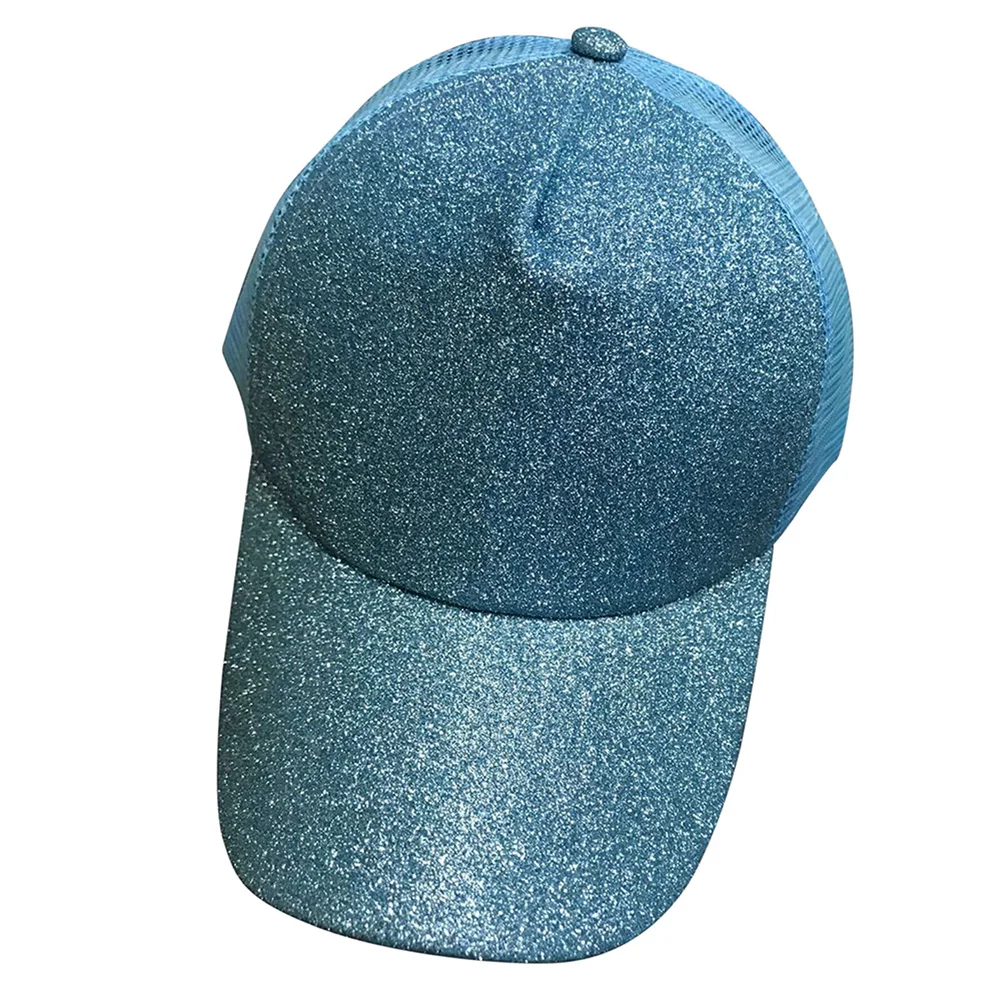 Модная женская кепка с защитой от солнца блестящая сетчатая Регулируемая шляпа