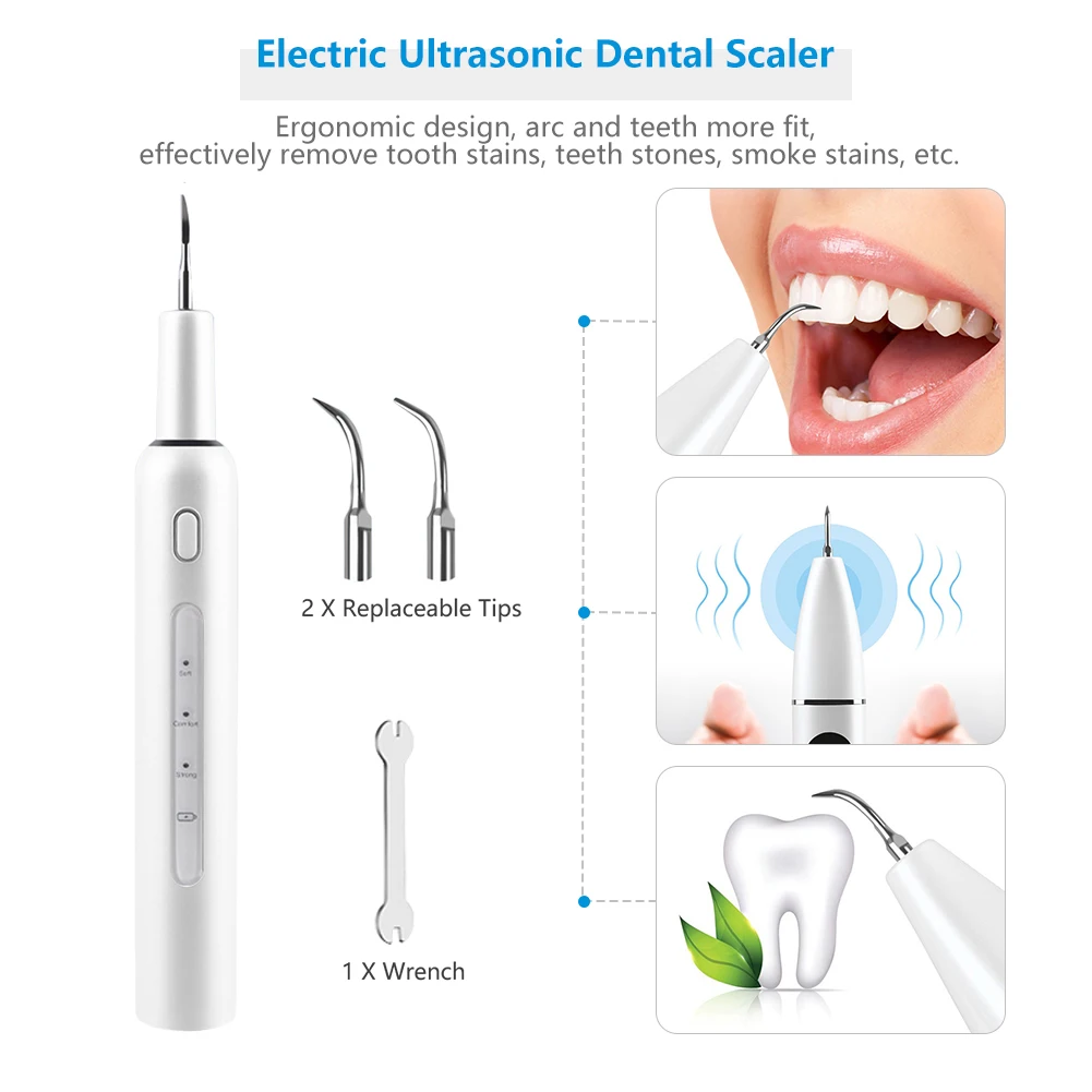 

Ultrasonic Teeth Cleaner Electric Dental Calculus Irrigator Oral Care Oral Irrigator Tooth Washing Machine Dental Health Tools