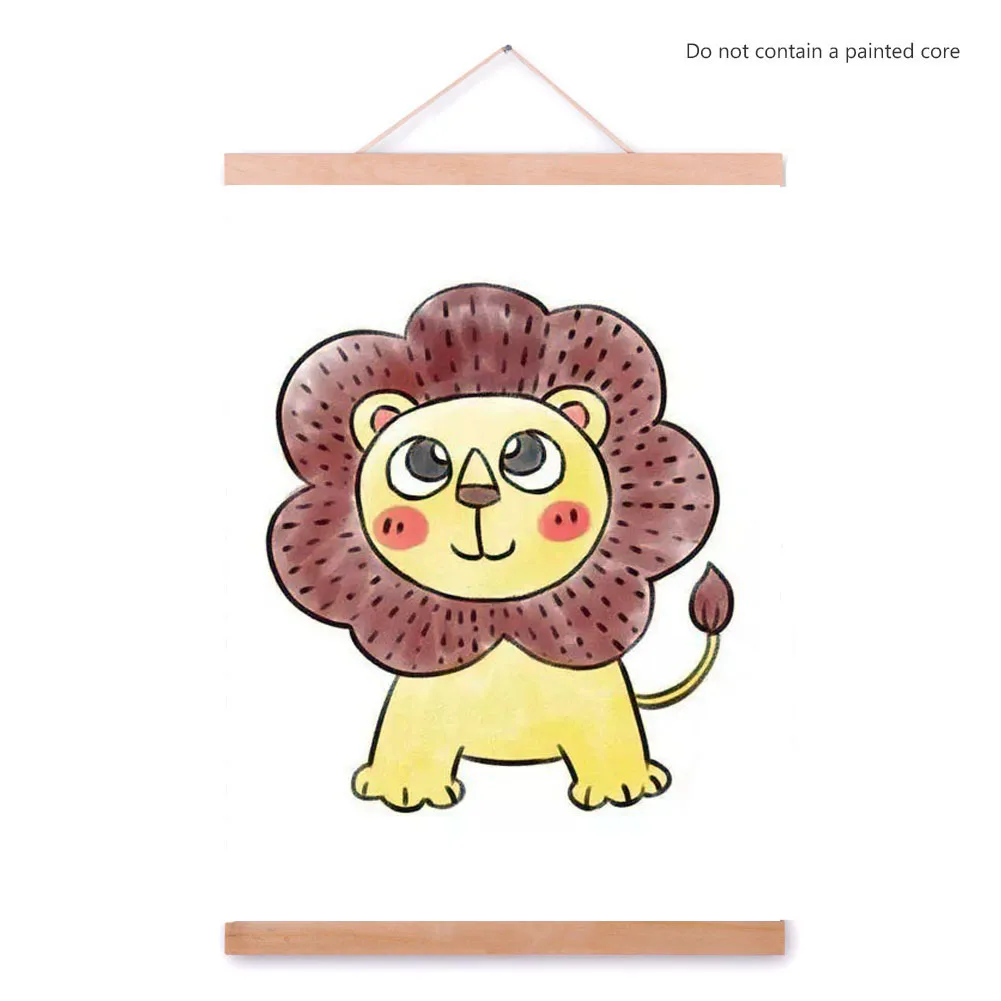 Магнитная деревянная фоторамка для гостиной декоративный постер Свиток печать