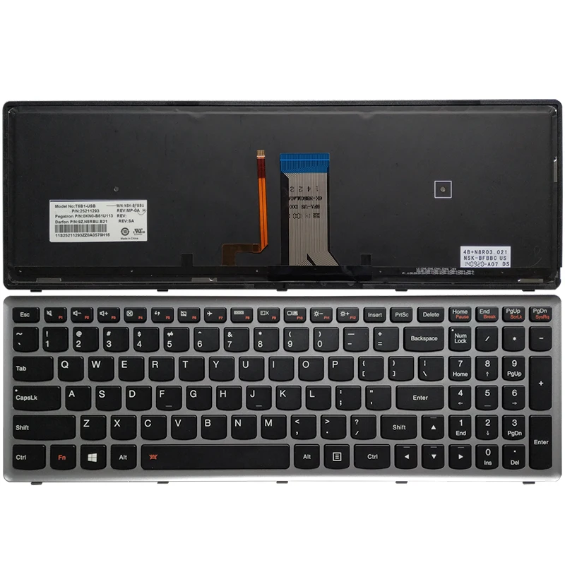 Клавиатура для ноутбука Lenovo Ideapad Z710 U510 с подсветкой|laptop keyboard|keyboard for laptoplenovo laptop