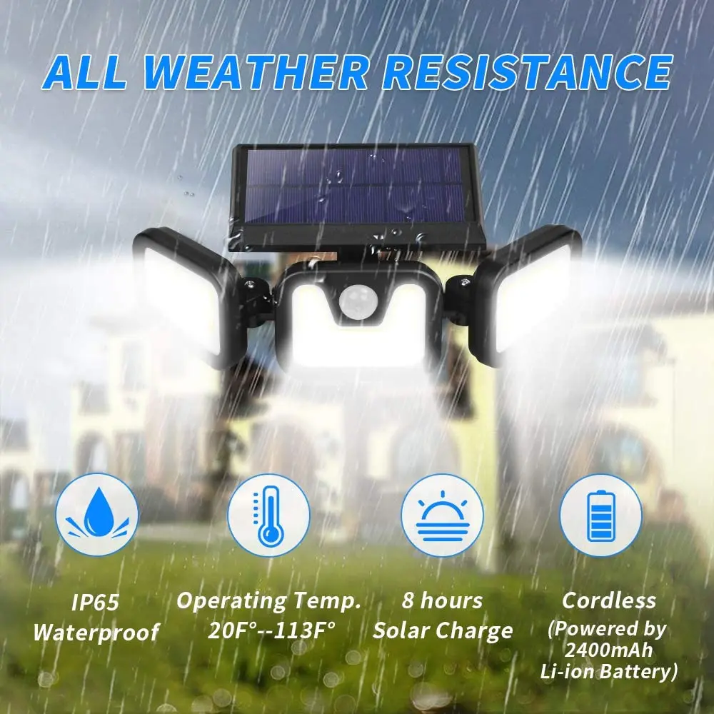 

Solar Outdoor Lights Waterproof Solar Lamp Outdoor For Garden Path Street Landscape Spotlight Wall Solar Powered Flood Lamp Lus
